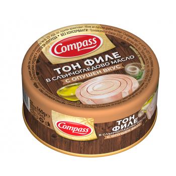 РИБА ТОН ФИЛЕ С ОПУШЕН ВКУС В СЛ. ОЛИО КОМПАС 160ГР